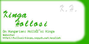 kinga hollosi business card